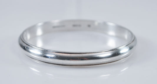 Heavy James Craig Handwrought Sterling Silver Bangle Bracelet