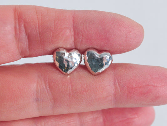 John Hardy Sterling Silver Heart Earrings