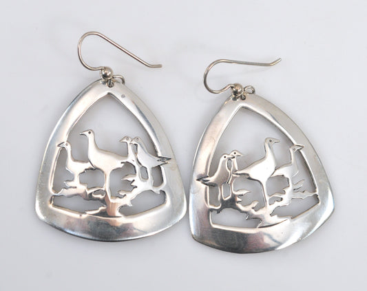 Kabana Sterling Silver Bird Cutout Earrings
