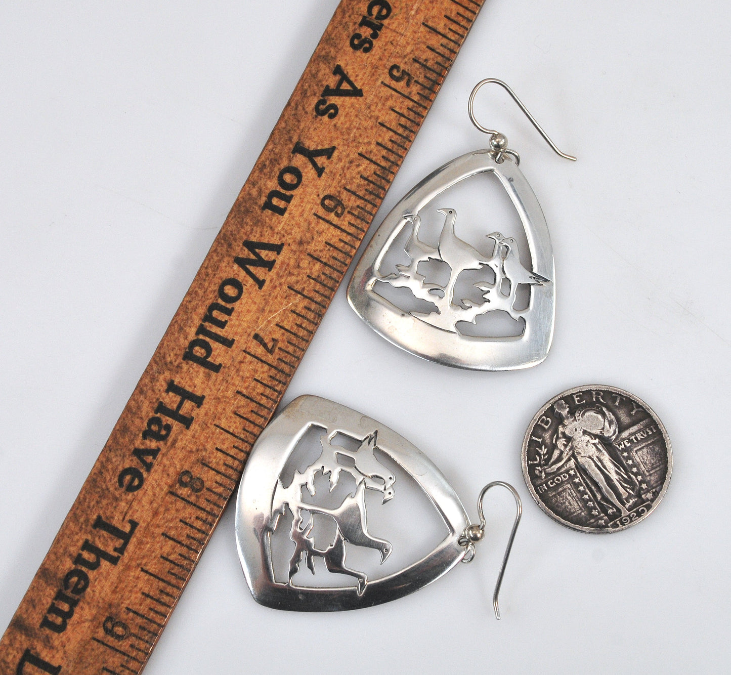 Kabana Sterling Silver Bird Cutout Earrings