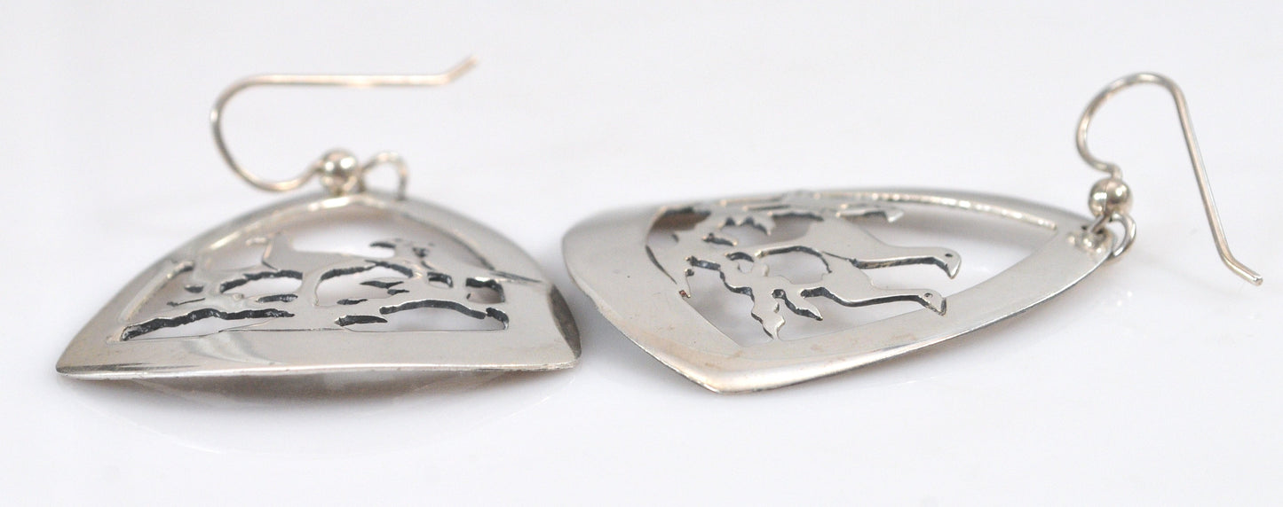 Kabana Sterling Silver Bird Cutout Earrings
