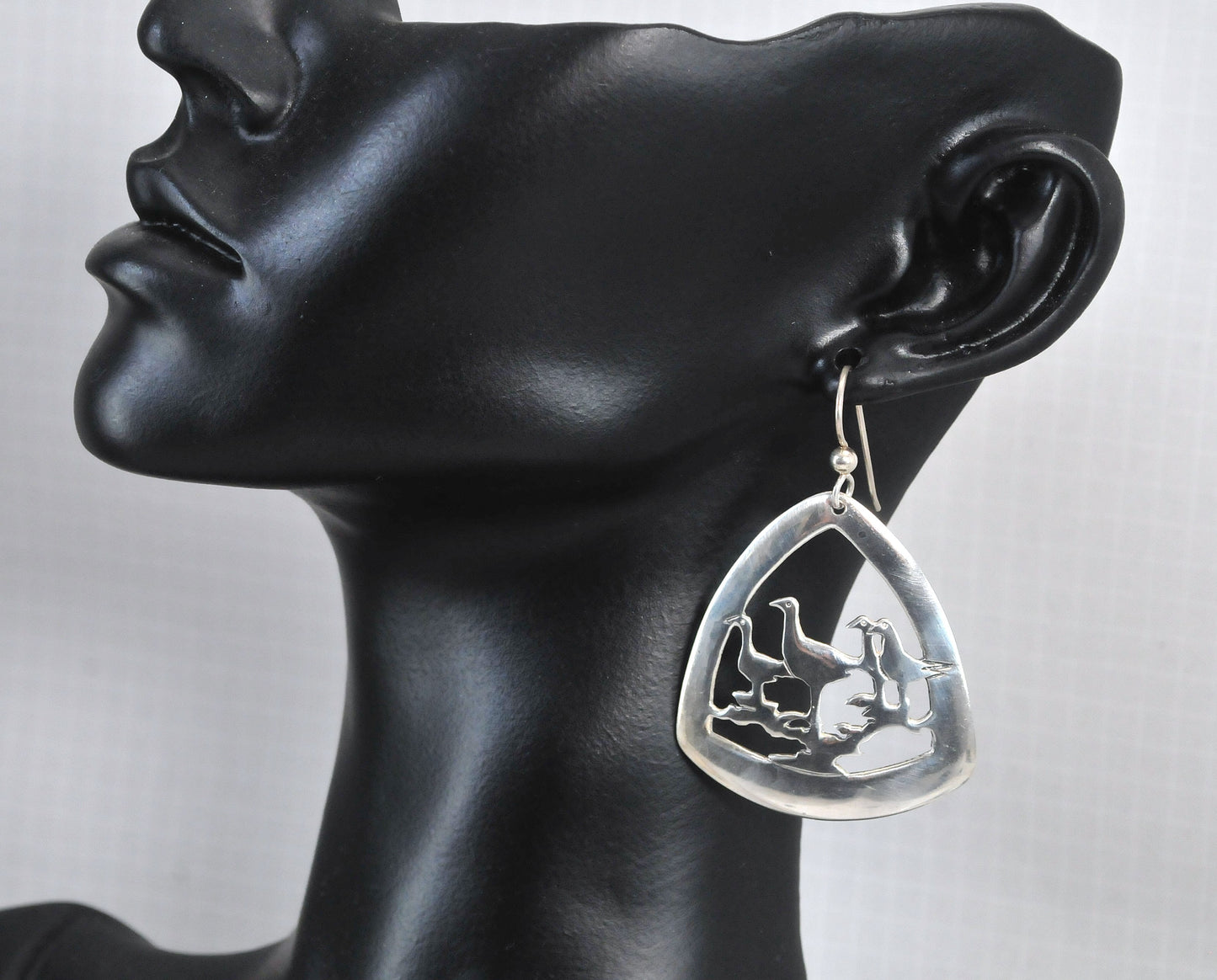 Kabana Sterling Silver Bird Cutout Earrings