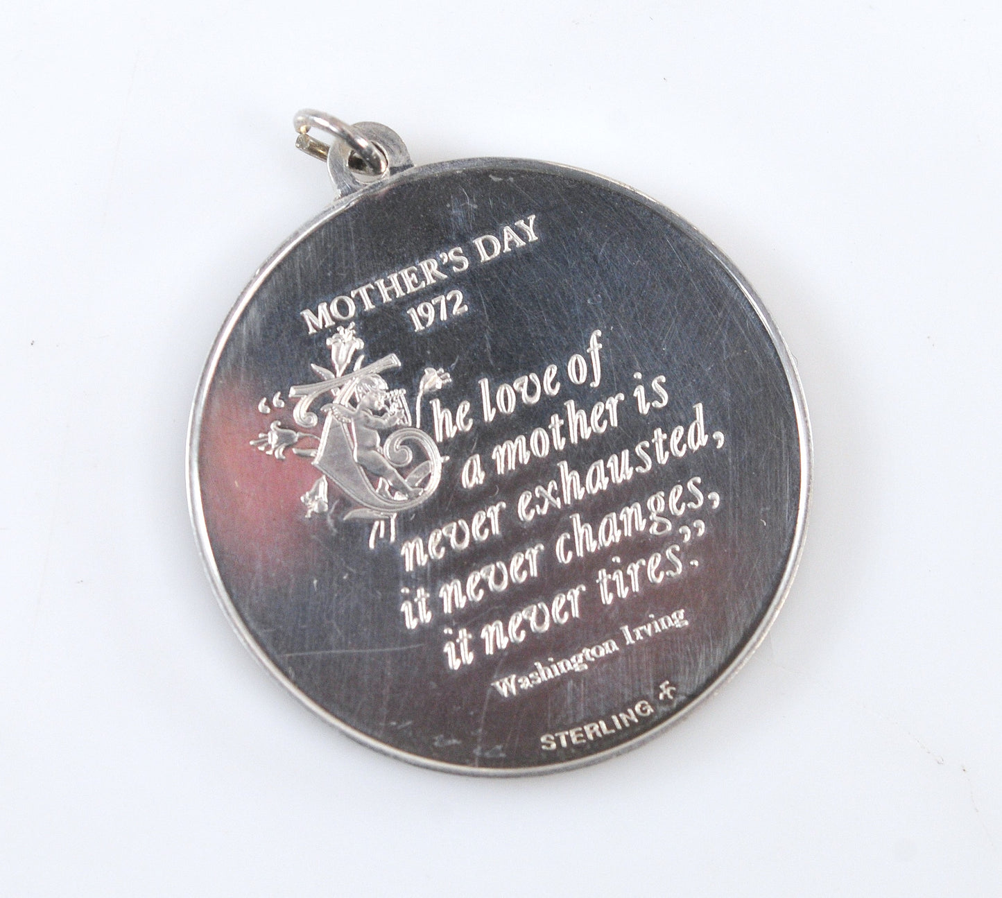 Franklin Mint 1972 Sterling Silver Generational Mother's Day Pendant