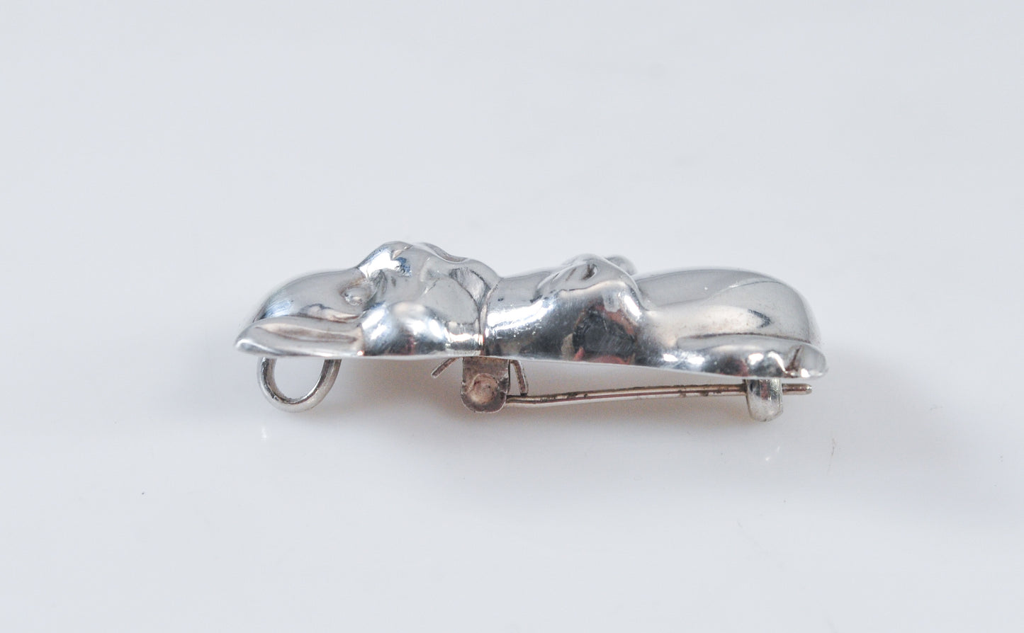 Sterling Silver Cute Mouse Brooch