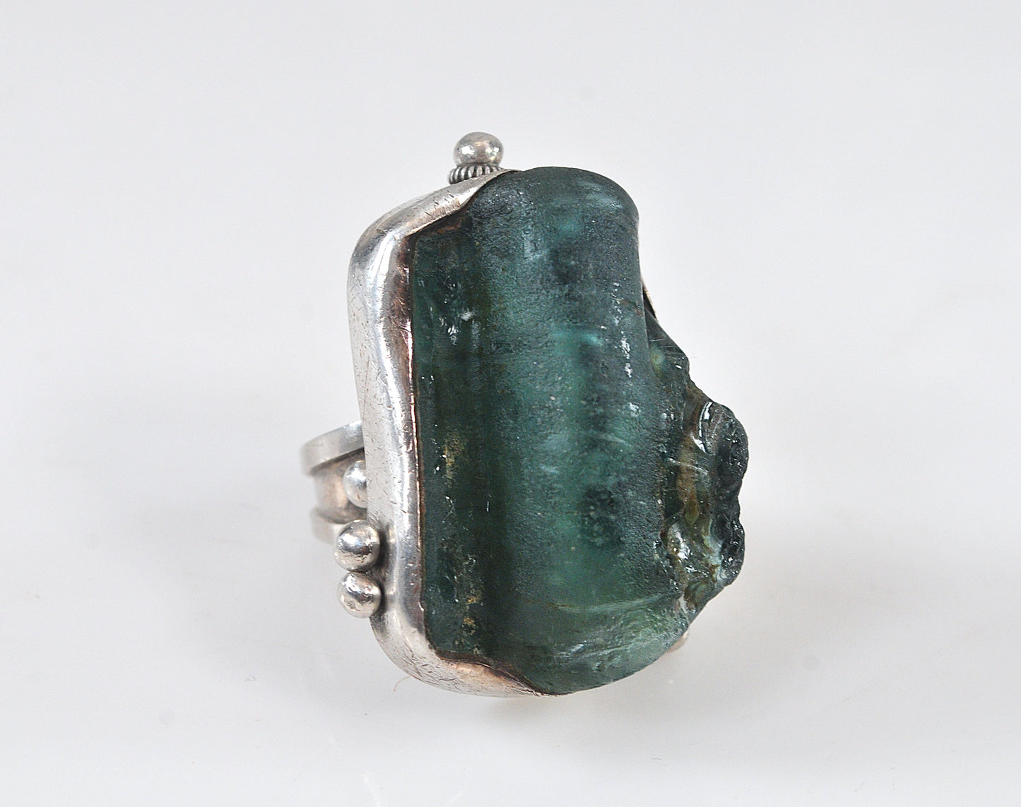Israel Handmade Sterling Silver Chunky Statement Ring