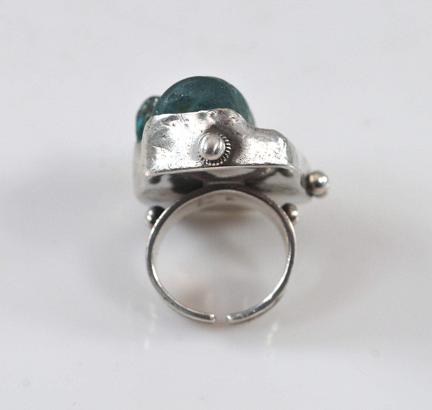 Israel Handmade Sterling Silver Chunky Statement Ring