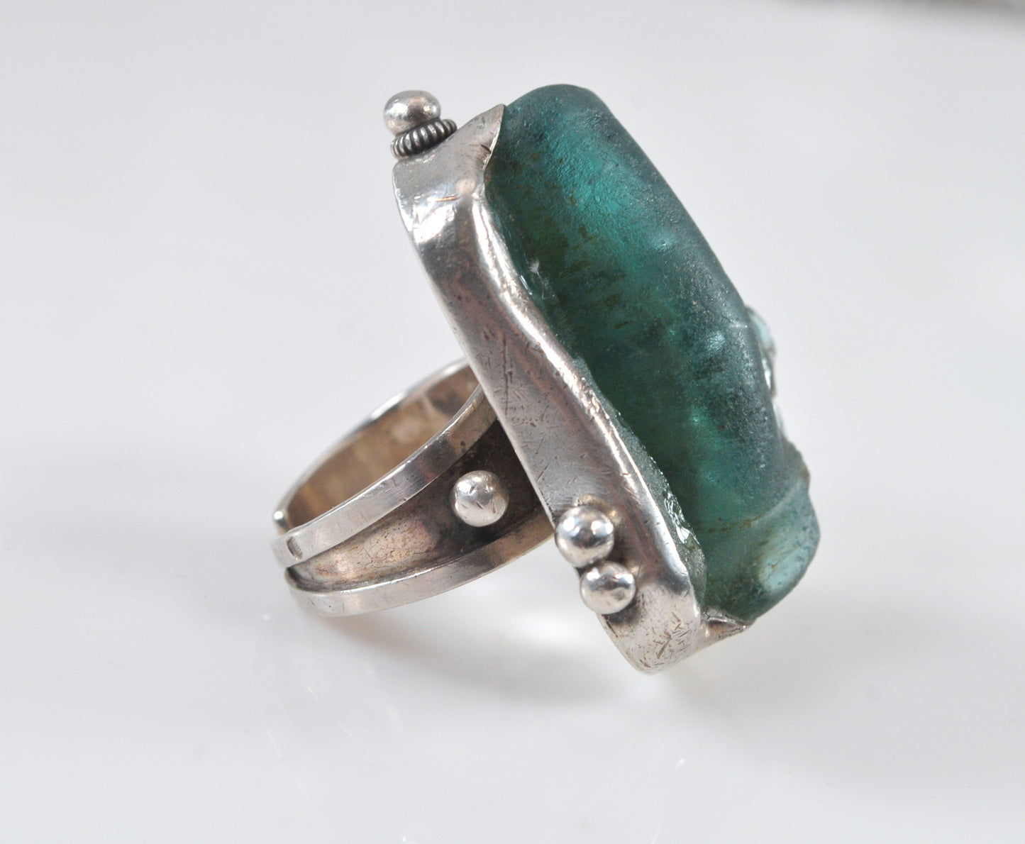 Israel Handmade Sterling Silver Chunky Statement Ring