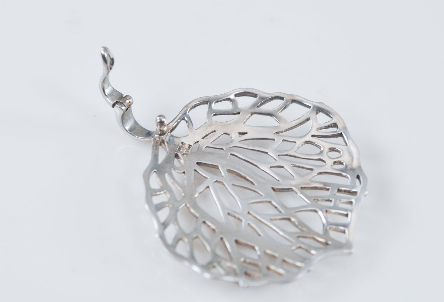 Sterling Silver Fan Coral Enhancer Pendant