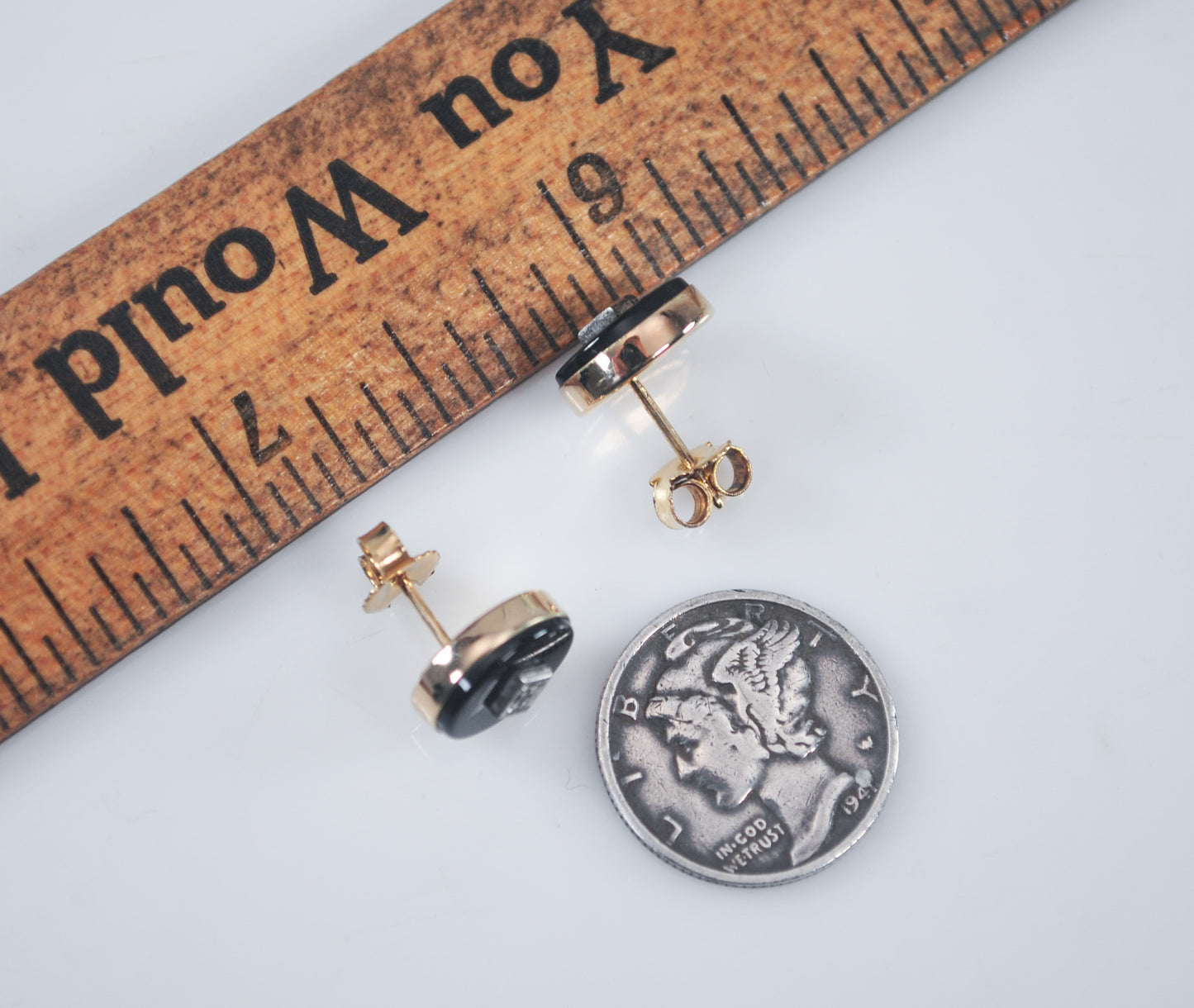 Vintage Van Dell Gold Filled Stud Earrings