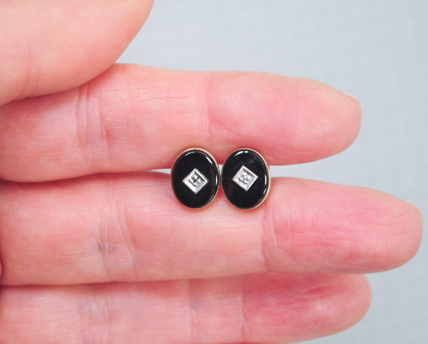 Vintage Van Dell Gold Filled Stud Earrings