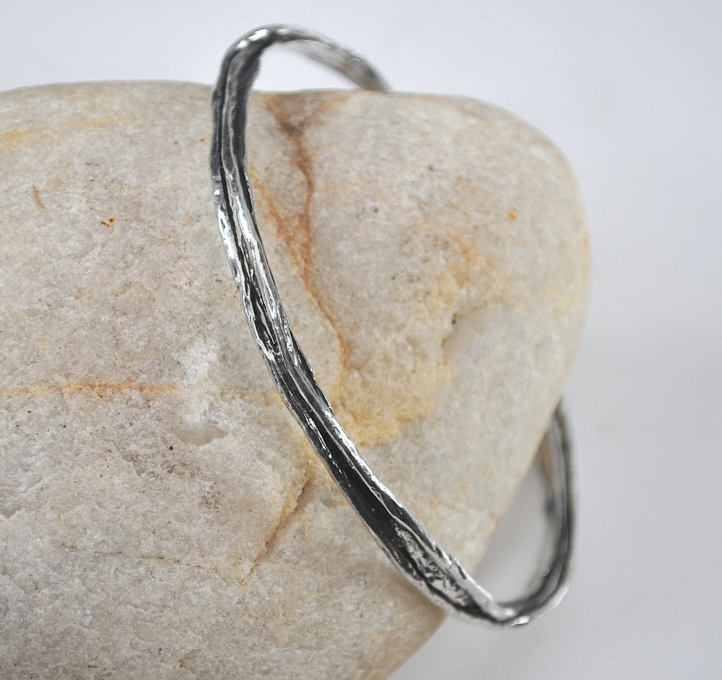 Or PAZ Creations Sterling Silver Bangle Bracelet