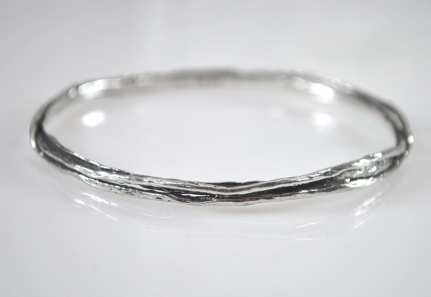 Or PAZ Creations Sterling Silver Bangle Bracelet
