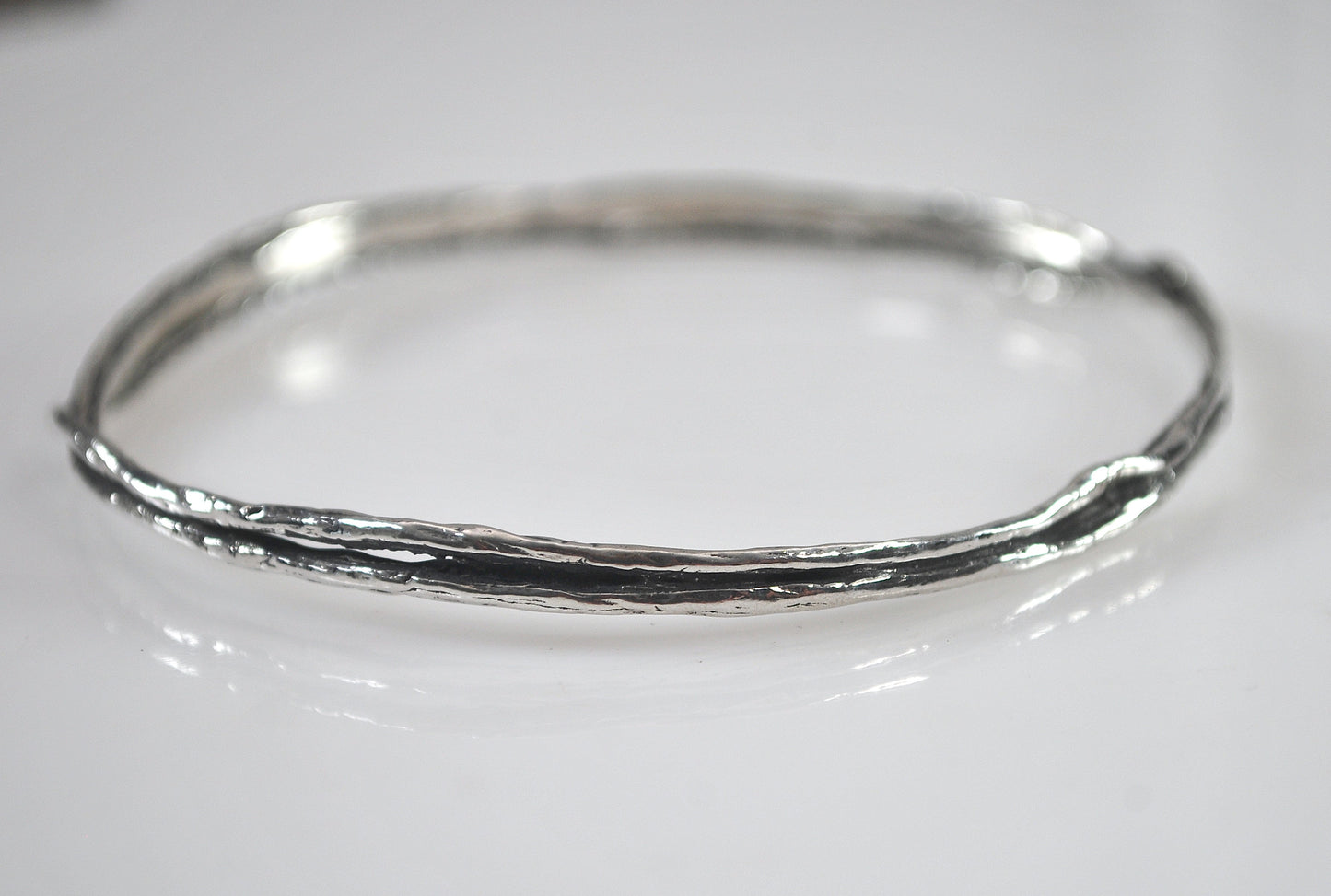 Or PAZ Creations Sterling Silver Bangle Bracelet