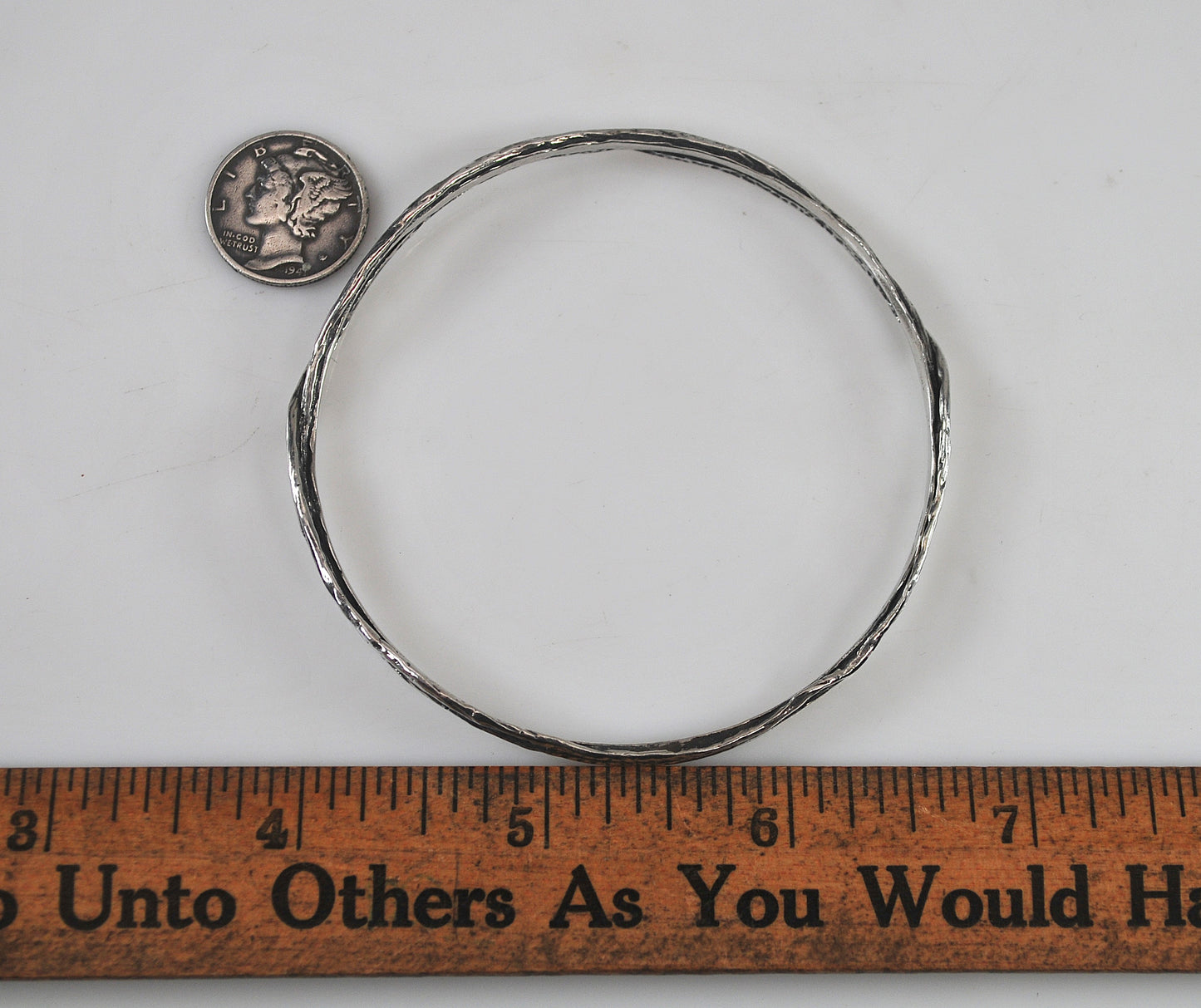 Or PAZ Creations Sterling Silver Bangle Bracelet