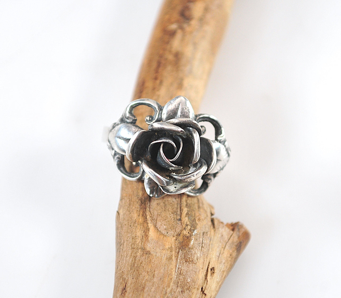 Vintage Theodor Klotz TEKA 925 Rose Ring