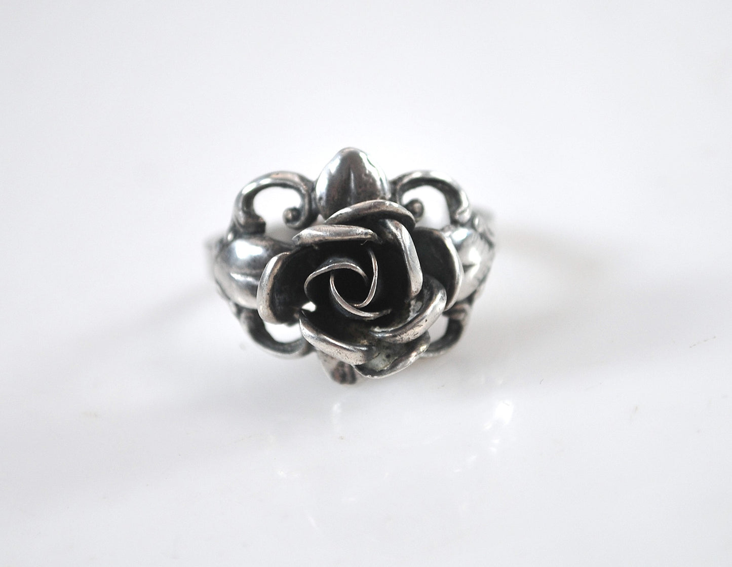 Vintage Theodor Klotz TEKA 925 Rose Ring
