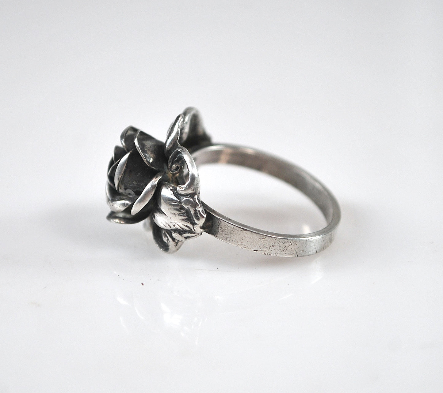 Vintage Theodor Klotz TEKA 925 Rose Ring