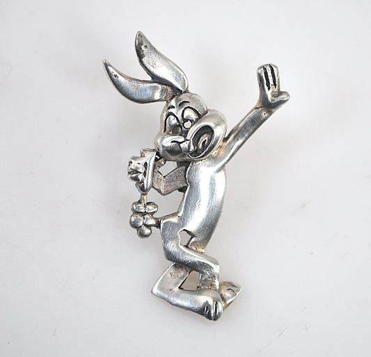 Bugs Bunny Sterling Silver Charm Pendant