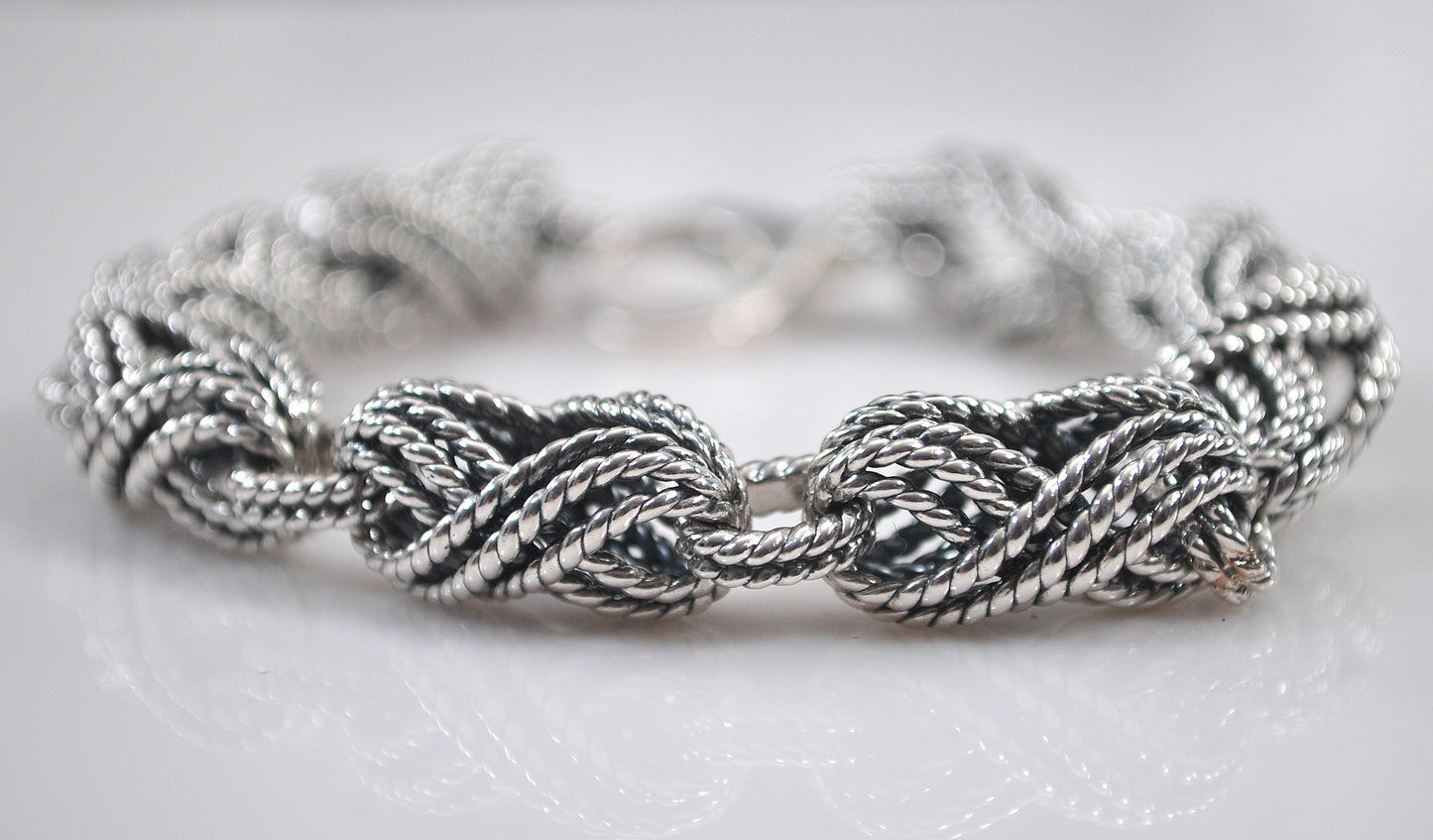 Heavy Designer Rope Link Bracelet
