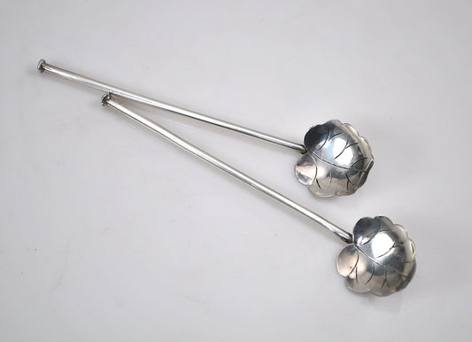 Vintage Sterling Silver Cocktail Spoon Straw Sippers