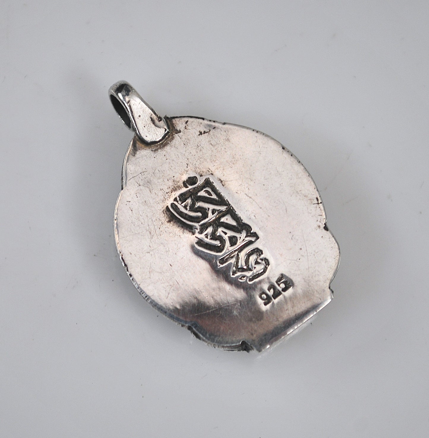 Sterling Silver Green Tara Pendant