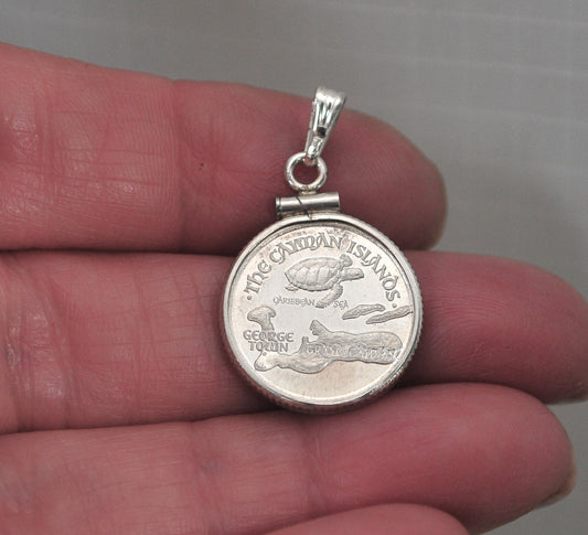 Sterling Silver Cayman Islands Pendant