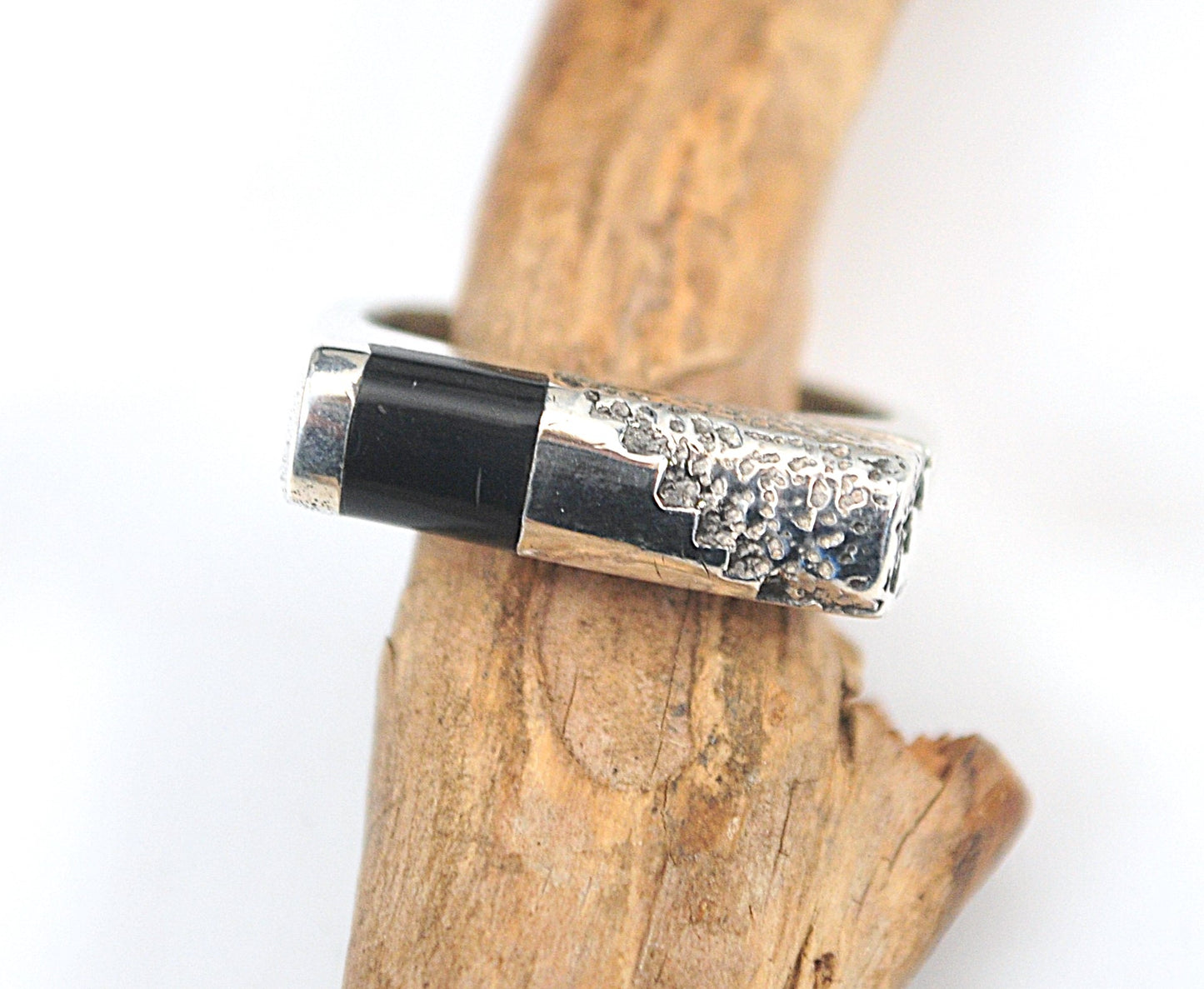 Prairie Fire Sterling Silver Modernist Ring