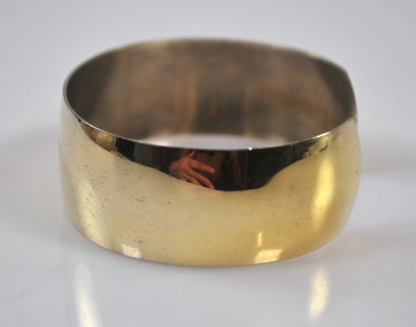 Wide Danecraft Gold over Sterling Silver Cuff Bracelet