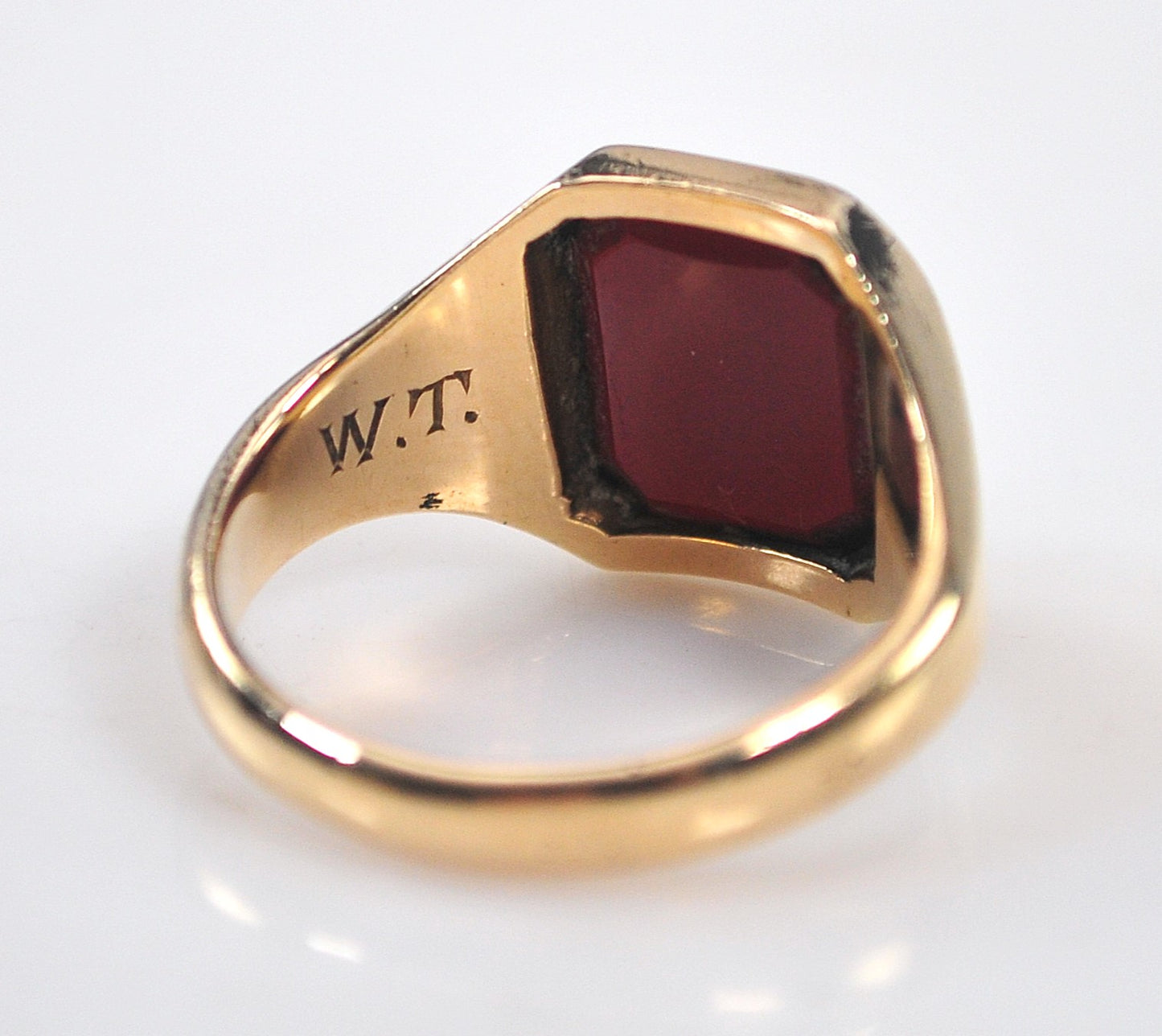 Charles Green & Sons 9K Gold Carnelian Ring