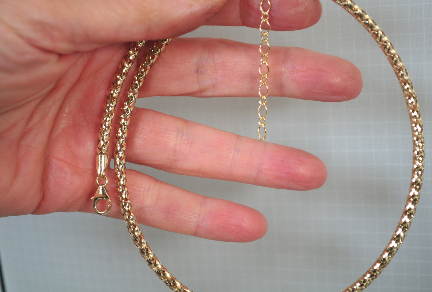 Milor 14K Gold Mesh Necklace