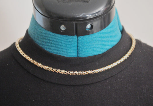 Milor 14K Gold Mesh Necklace
