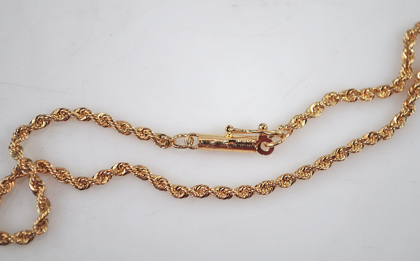 Signed 14K Gold Rope Bracelet
