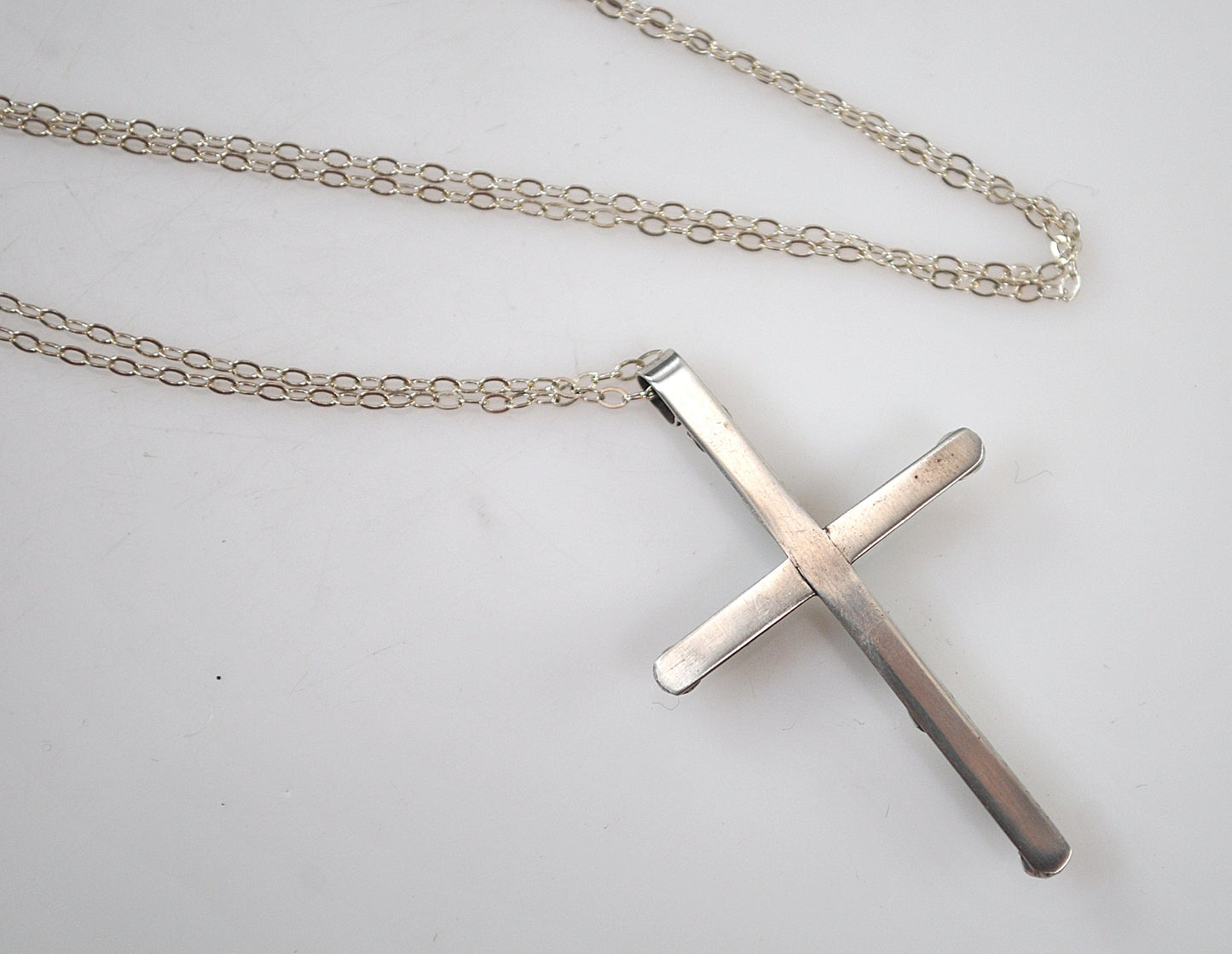 Zuni Sterling Silver Turquoise Needlepoint Cross