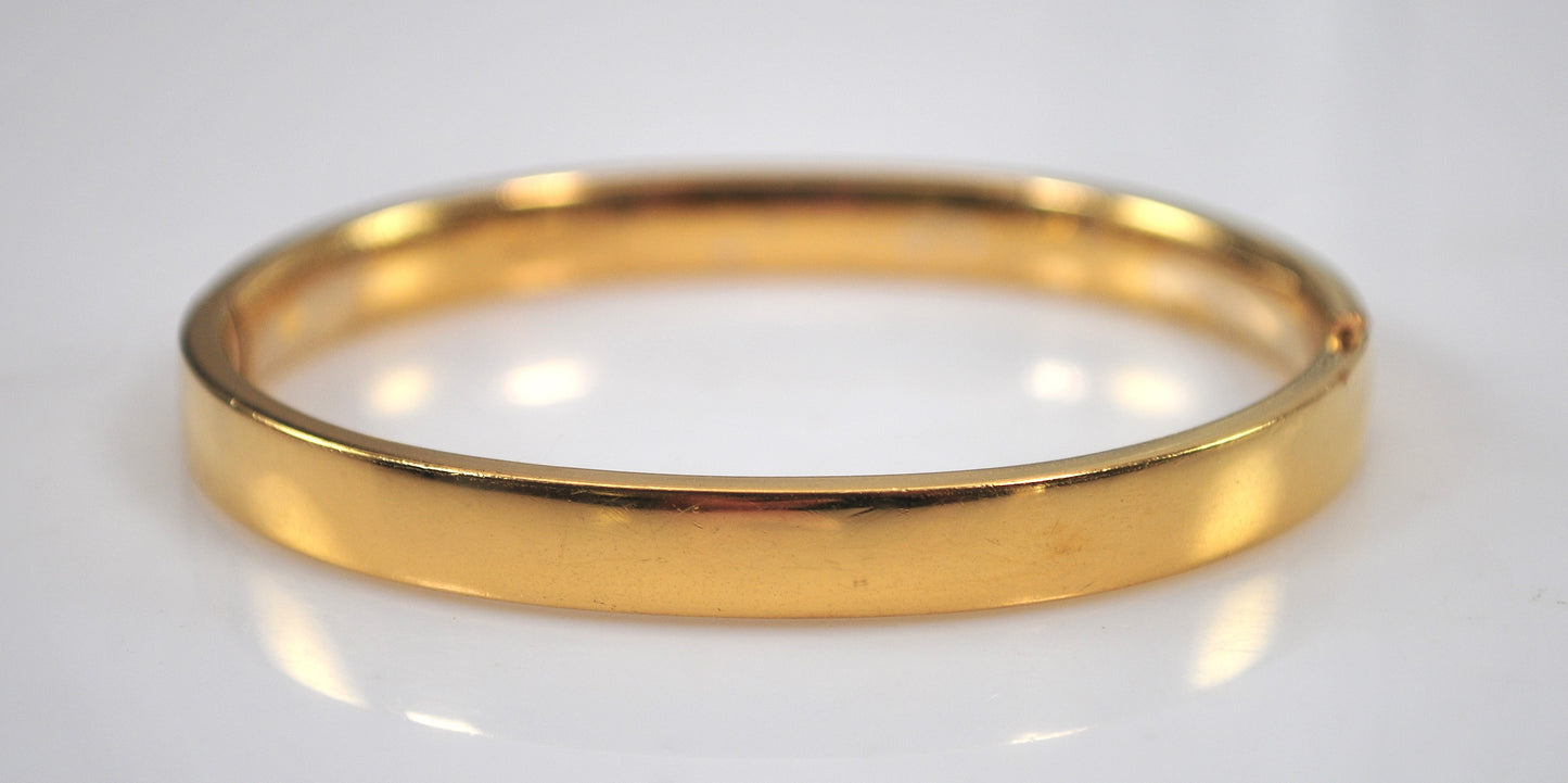 As is - Vintage Signed Gold Filled Bangle Bracelet