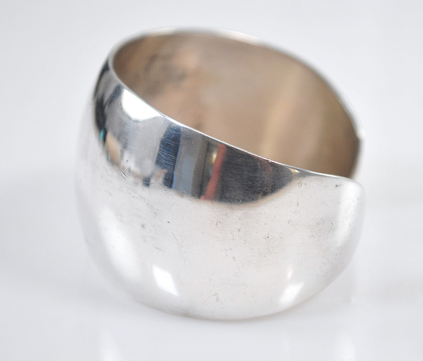 Wide Celia Sebiri Sterling Silver Cuff Bracelet
