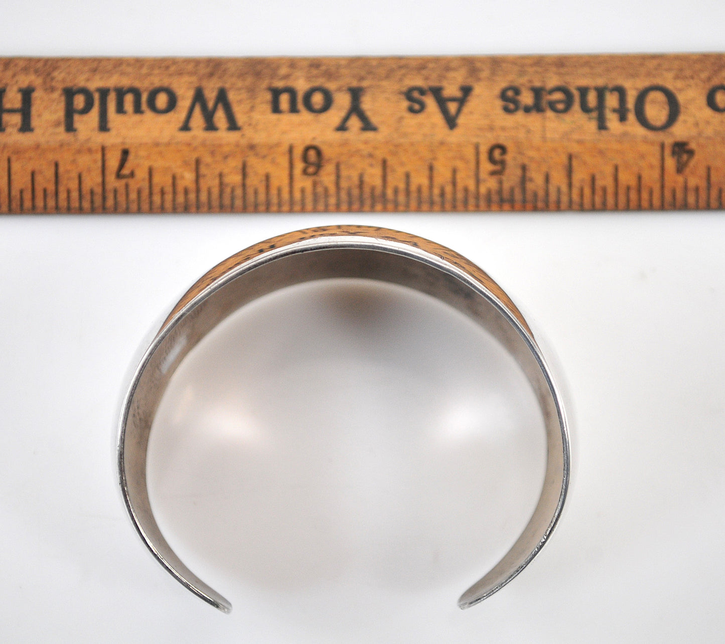 Wide Celia Sebiri Sterling Silver Cuff Bracelet