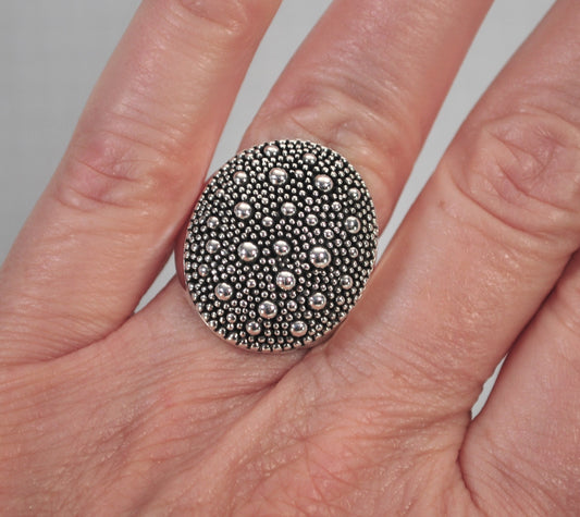 Michael Dawkins 925 Starry Night Dome Ring
