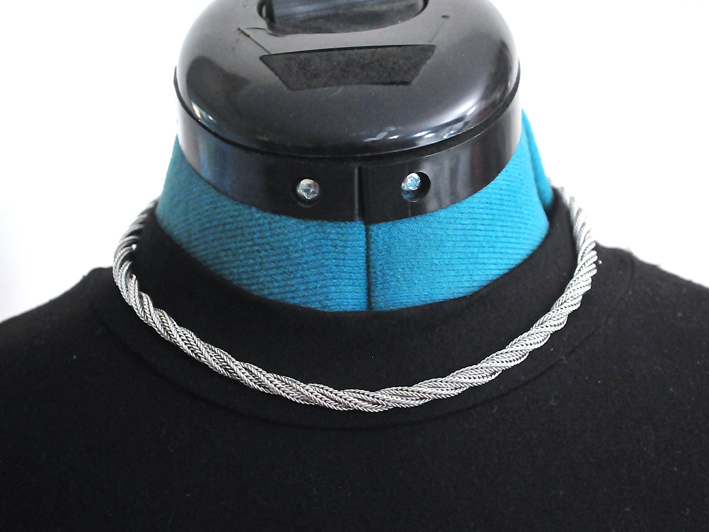 925 Heavy Twisted Multi-Strand Wheat Choker Necklace
