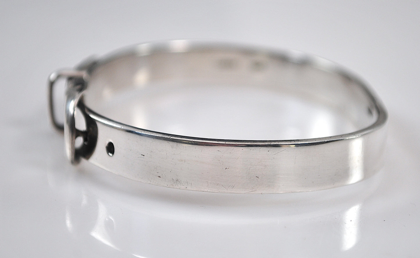 Vintage 925 Mexico Sterling Silver Buckle Bracelet