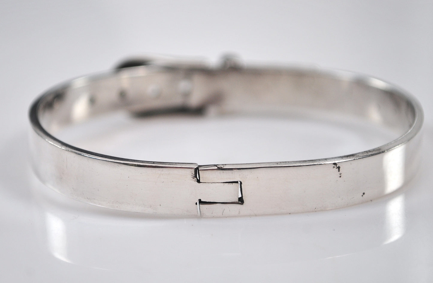 Vintage 925 Mexico Sterling Silver Buckle Bracelet