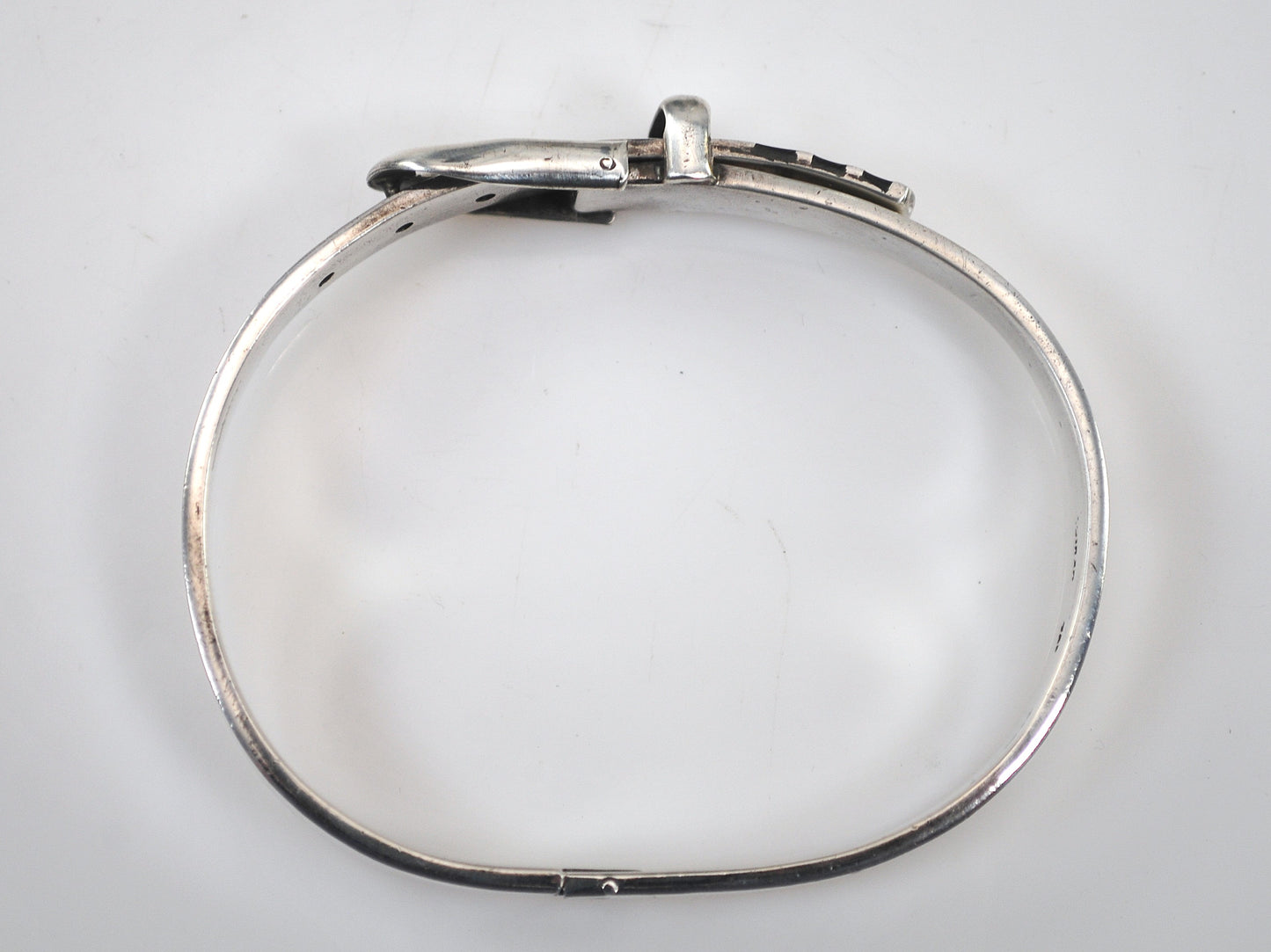 Vintage 925 Mexico Sterling Silver Buckle Bracelet