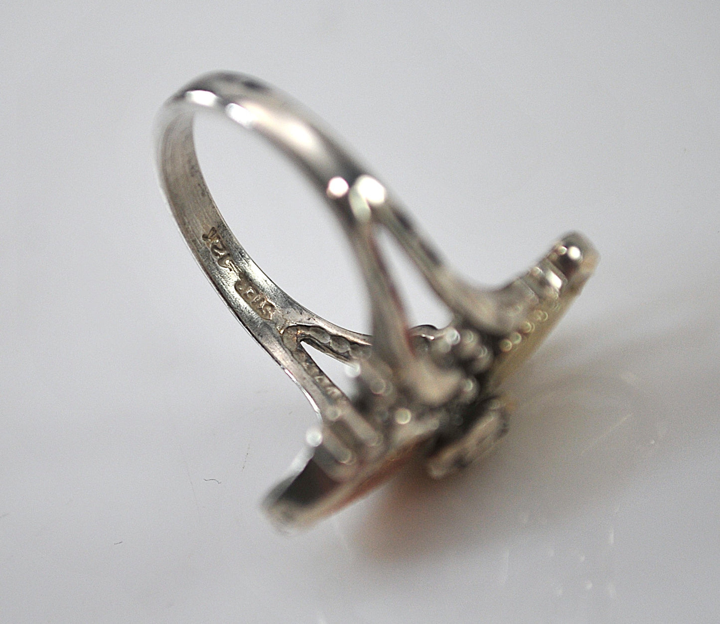 Wheeler Sterling Silver 12K Gold Leaf Ring