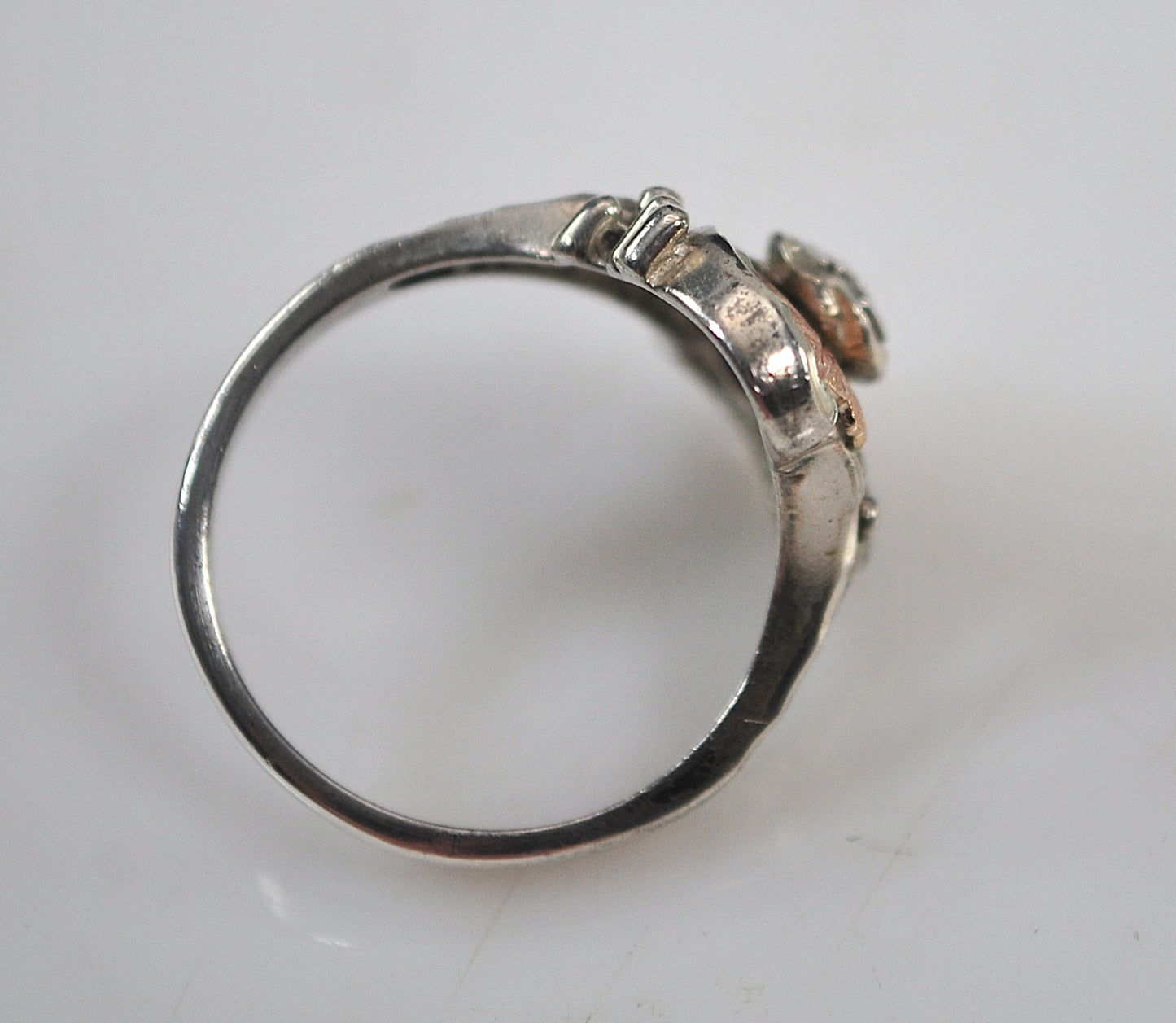 Wheeler Sterling Silver 12K Gold Leaf Ring