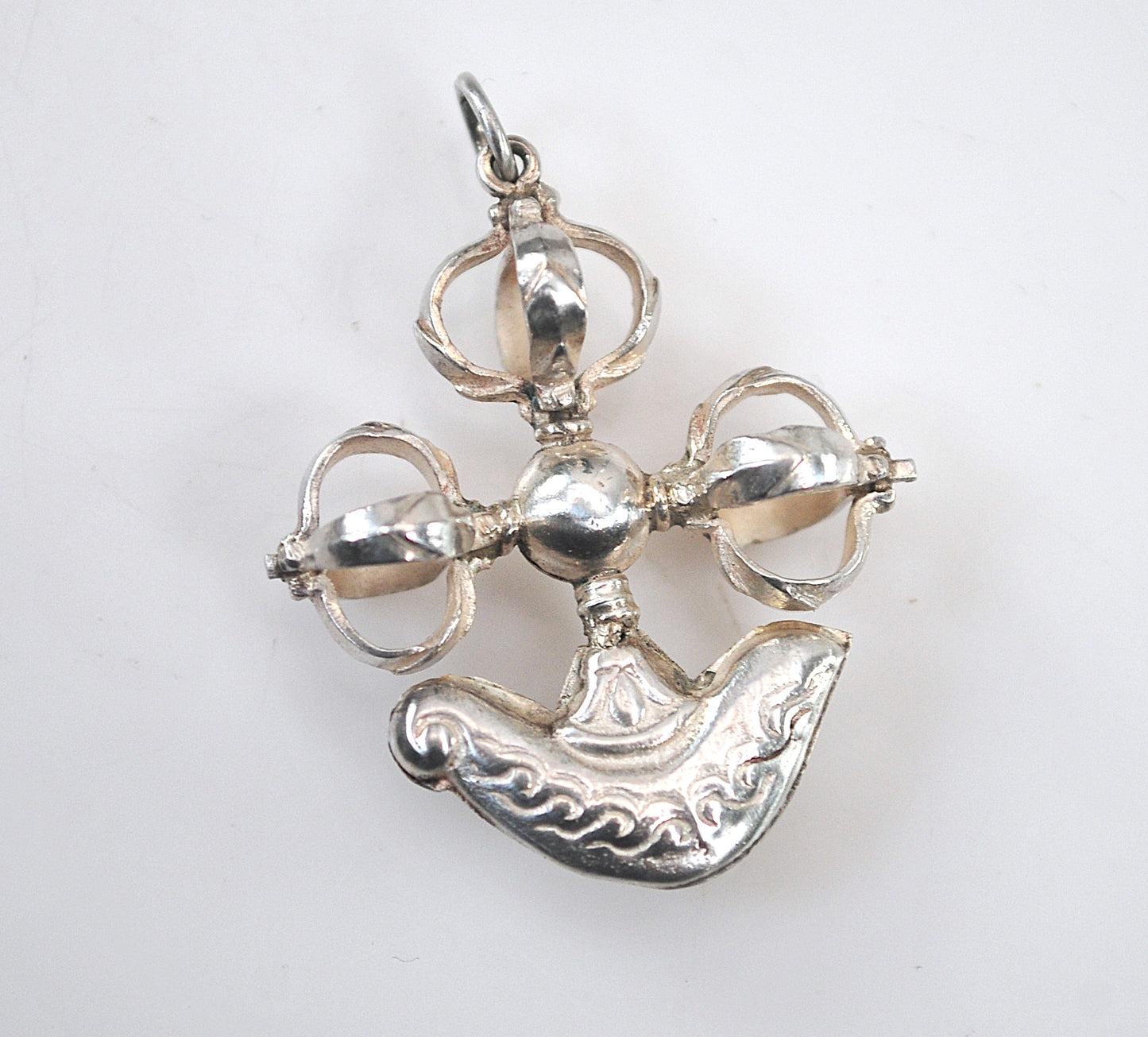 925 Vajra Kartika Pendant Tibetan Dorje