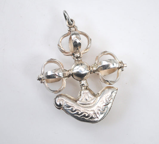 925 Vajra Kartika Pendant Tibetan Dorje
