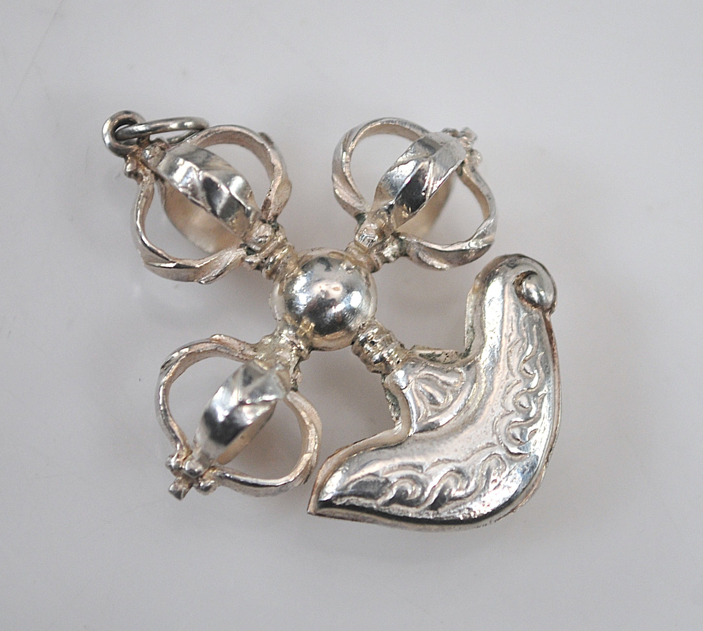 925 Vajra Kartika Pendant Tibetan Dorje