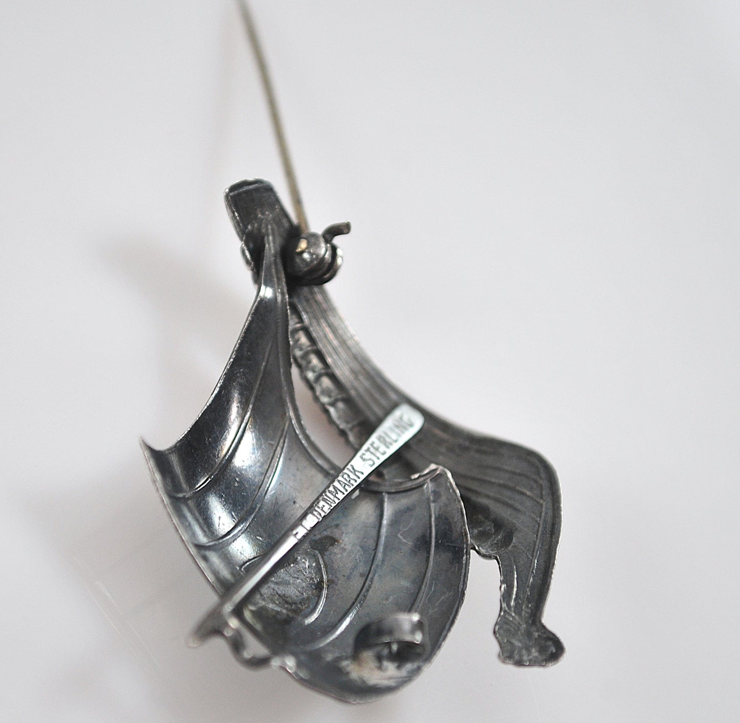 Erik Thimann Denmark 925 Sterling Viking Ship Brooch