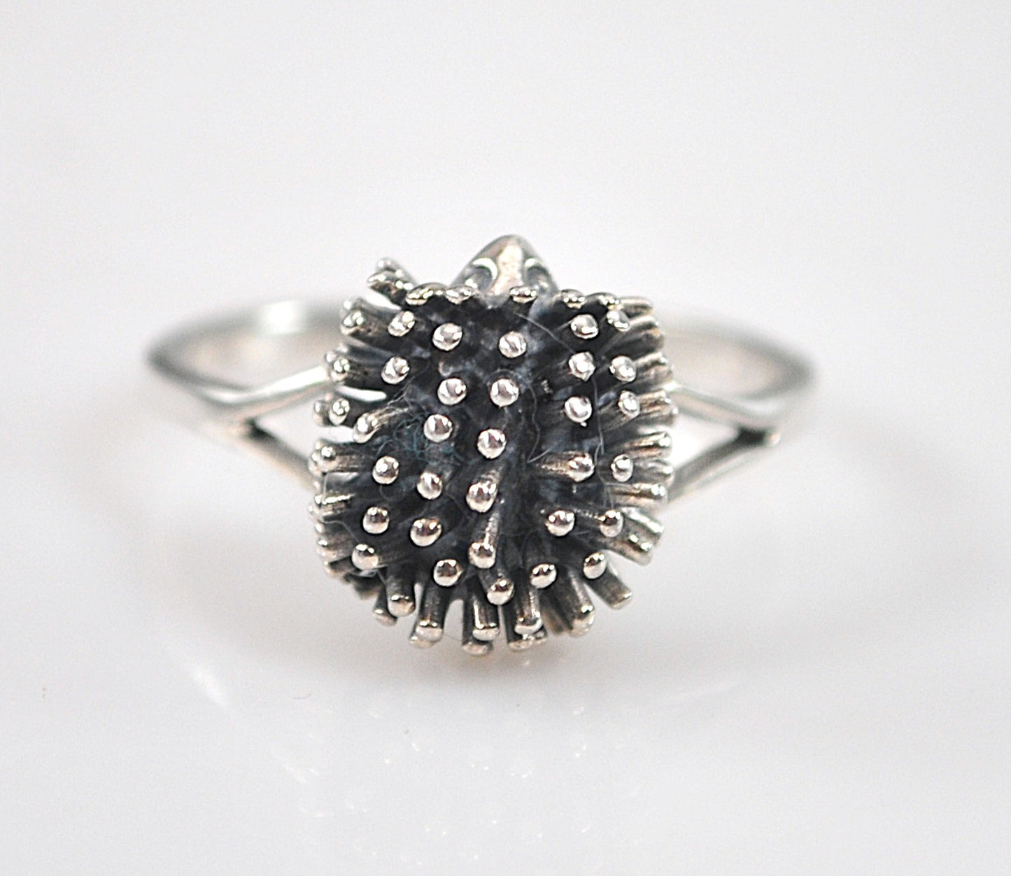 Sterling Silver Hedgehog Ring
