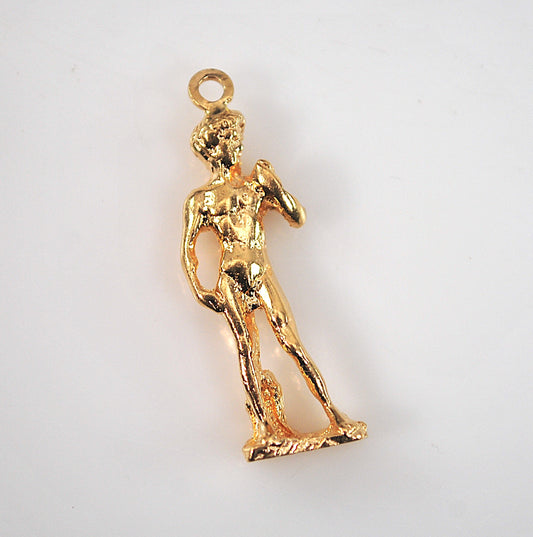 14K Gold Michelangelo's David Pendant