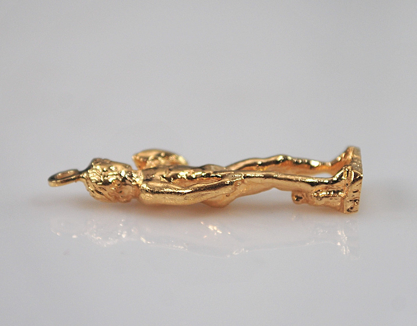 14K Gold Michelangelo's David Pendant